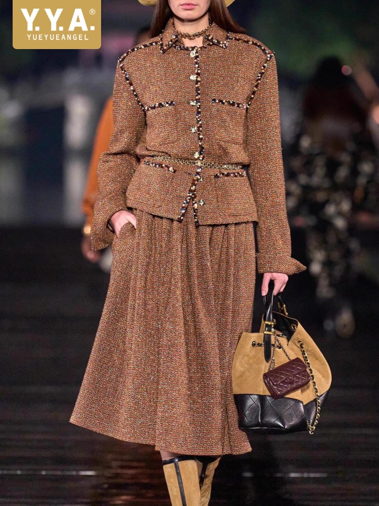 Wool Coat Peacoat - Completo Elegante da Donna con Giacca