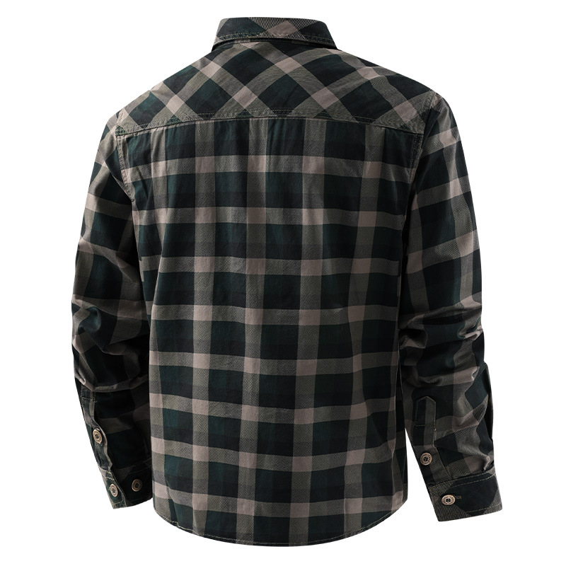 Camicie casual a quadri da uom - Flannel Shirt Lined recensione e prezzo
